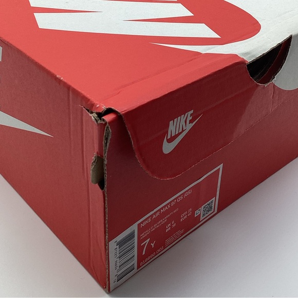 Nike Air Max 97 QS GS Metallic Silver/Varsity Red/White Grade School Kids' Shoe - Picture 14 of 16
